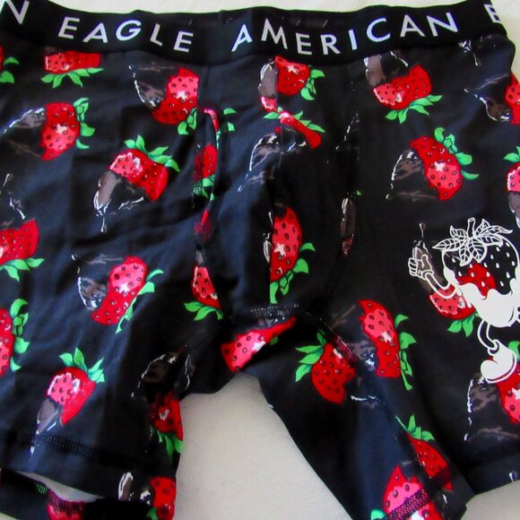 AMERICAN EAGLE 6" BOXER BRIEF MENS MEDIUM OR LARGE SCRATCH & SNIFF BRIEFS - Picture 1 of 4
